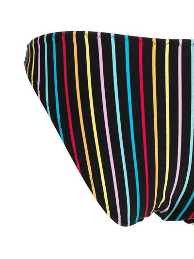 Solid & Striped The Elsa Pinstripe Bikini Bottoms In Black