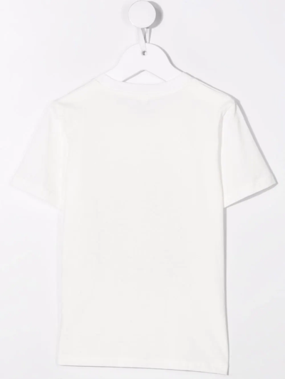 Stella Mccartney White Cotton T-shirt With Sun Print In White