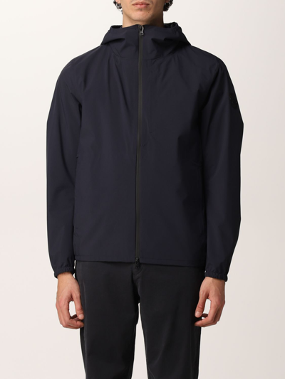 Shop Woolrich Pacific  Jacket In Technical Fabric In Blue