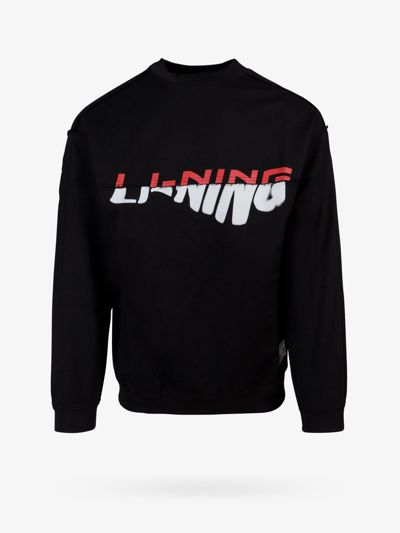 Shop Li-ning Sweatshirt In Black