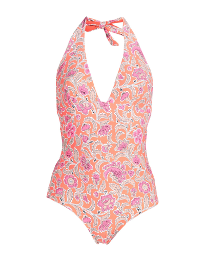Shop Fisico Woman One-piece Swimsuit Orange Size S Polyamide, Elastane