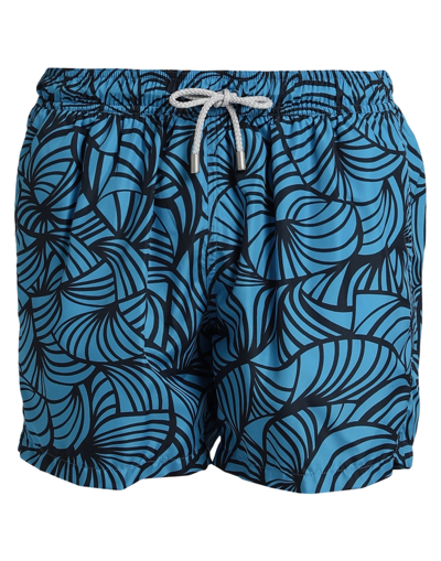 Shop Bluemint Man Swim Trunks Azure Size Xxl Polyester