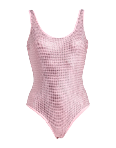 Shop Fisico Woman One-piece Swimsuit Pink Size S Polyamide, Elastane