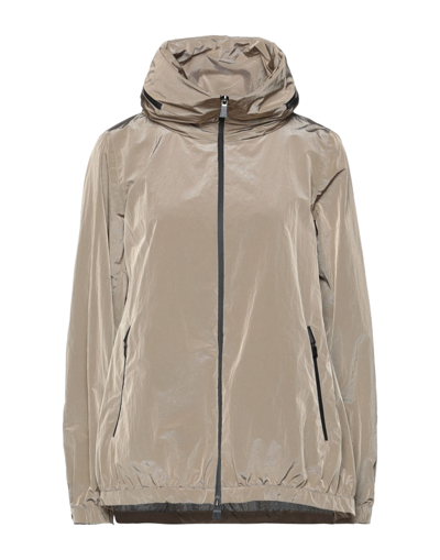 Herno Overcoats In Khaki