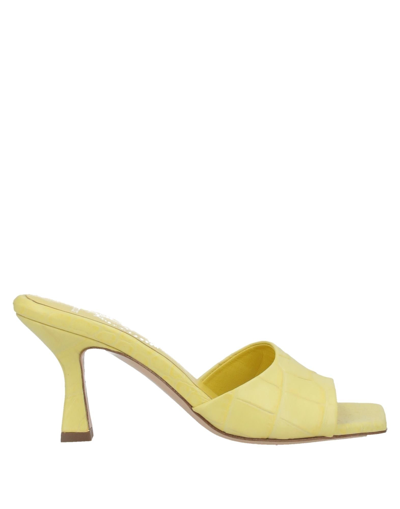 Shop Aldo Castagna For Shabby Chic Sandals In Yellow