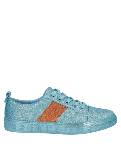 Shop Opening Ceremony Woman Sneakers Sky Blue Size 7 Textile Fibers