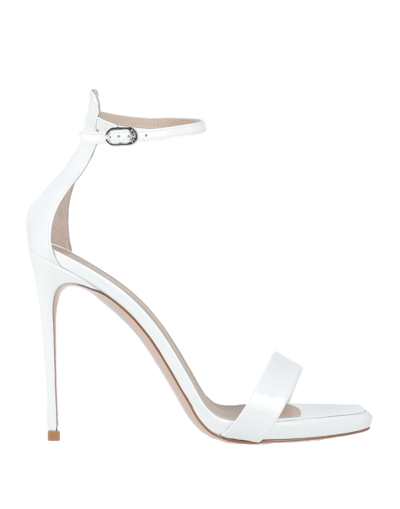 Shop Le Silla Woman Sandals White Size 9 Soft Leather