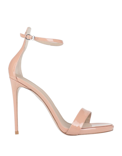 Shop Le Silla Woman Sandals Blush Size 11 Soft Leather In Pink