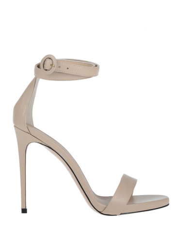 Shop Le Silla Woman Sandals Sand Size 9 Soft Leather In Beige