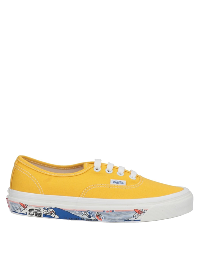 Shop Vans Woman Sneakers Yellow Size 9.5 Textile Fibers