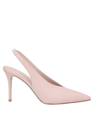 Shop Le Silla Woman Pumps Blush Size 9 Soft Leather In Pink