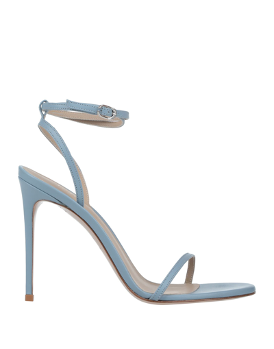 Shop Le Silla Woman Sandals Pastel Blue Size 7 Soft Leather