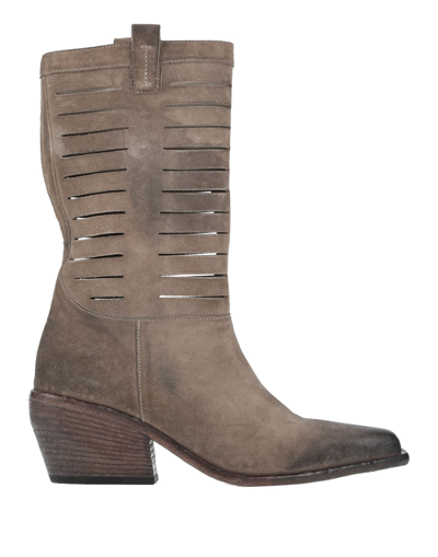 Shop Elena Iachi Woman Ankle Boots Dove Grey Size 7 Leather