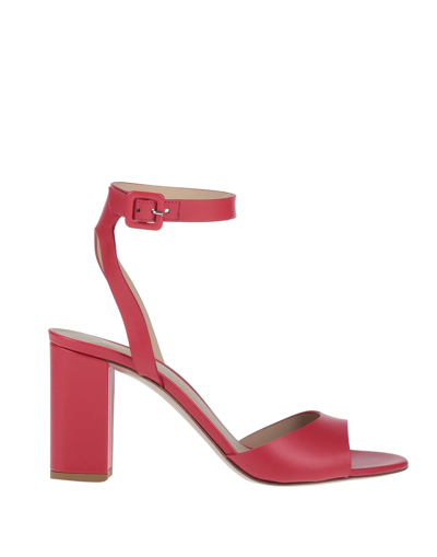 Shop Le Silla Woman Sandals Red Size 8 Soft Leather