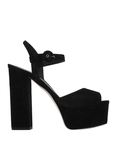 Shop Le Silla Woman Sandals Black Size 9 Soft Leather