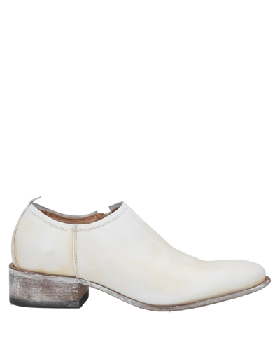 Shop Moma Woman Loafers White Size 9 Calfskin
