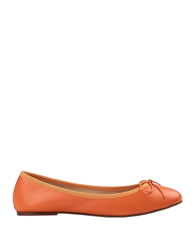Shop Ballerette Colonna Woman Ballet Flats Orange Size 8 Soft Leather