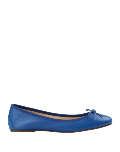 Shop Ballerette Colonna Woman Ballet Flats Bright Blue Size 8 Soft Leather