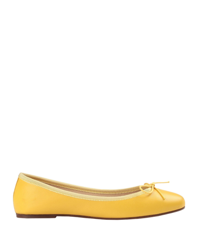 Shop Ballerette Colonna Woman Ballet Flats Yellow Size 7 Soft Leather