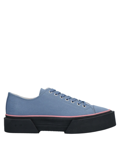 Shop Oamc Sneakers In Slate Blue