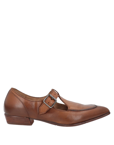 Shop Moma Loafers In Tan