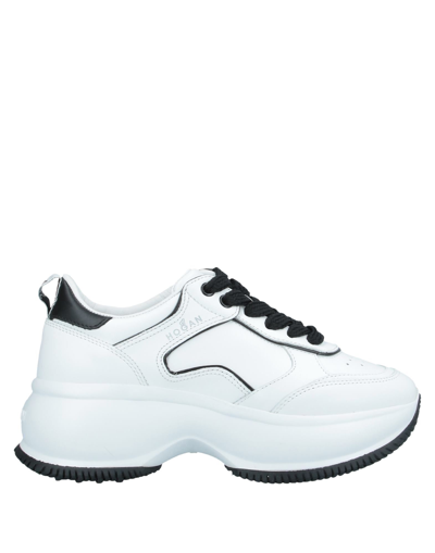 Shop Hogan Woman Sneakers White Size 4.5 Soft Leather