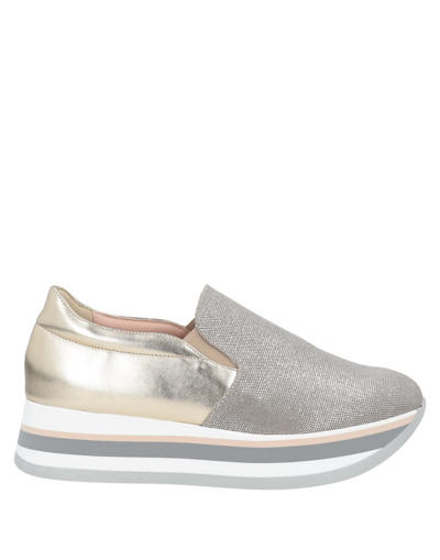 Shop Angela George Sneakers In Platinum