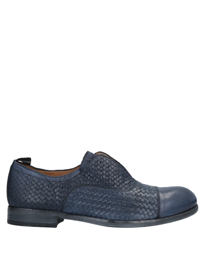 Shop Soldini Lace-up Shoes In Dark Blue