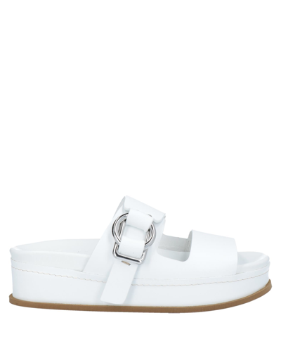 Shop High Woman Sandals White Size 9 Soft Leather