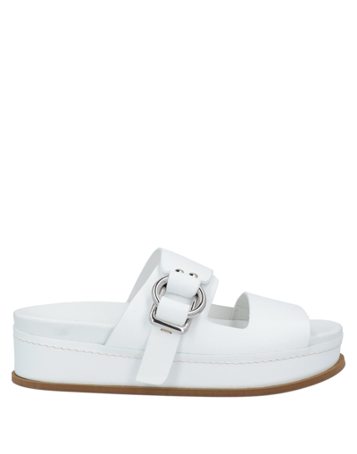 Shop High Woman Sandals White Size 11 Soft Leather