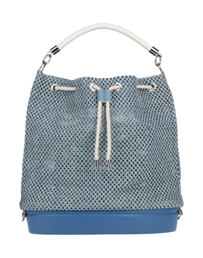 Shop O Bag Handbags In Slate Blue