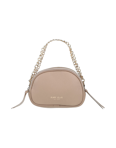 Shop Marc Ellis Woman Handbag Sand Size - Soft Leather In Beige