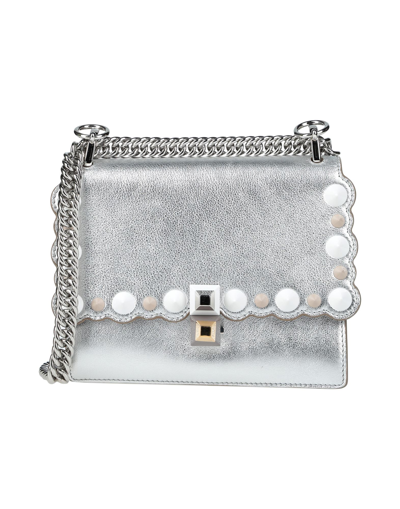 Shop Fendi Handbags In Silver