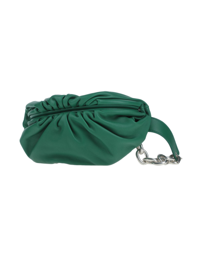 Shop Bottega Veneta Woman Belt Bag Green Size - Soft Leather
