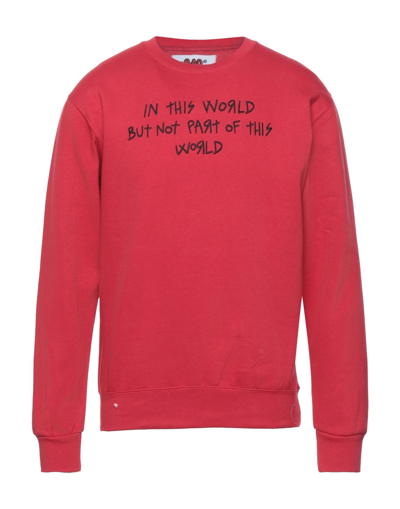 Shop Bad Deal Man Sweatshirt Red Size S Cotton, Polyester