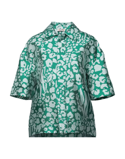 Shop A.b. A. B. Woman Shirt Green Size 6 Polyester