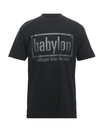 Shop Babylon Man T-shirt Black Size S Cotton
