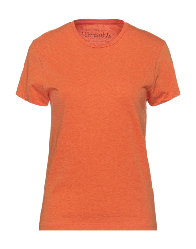 Shop Empathie Woman T-shirt Orange Size S Cotton