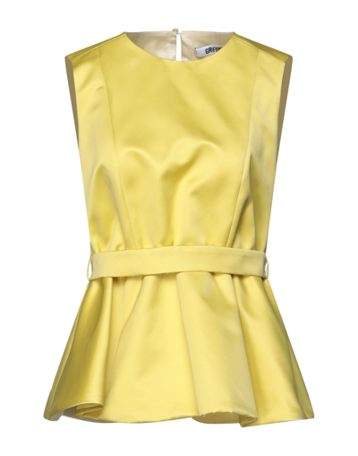 Shop Mauro Grifoni Tops In Yellow