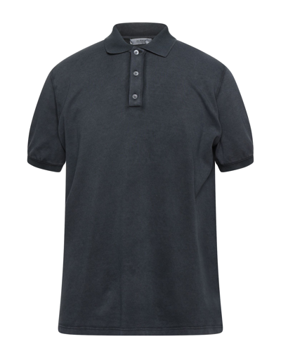 Shop Alpha Studio Man Polo Shirt Steel Grey Size 36 Cotton