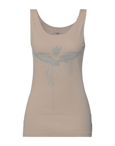 Aeronautica Militare Tank Tops In Khaki