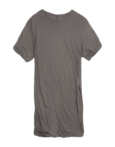 Shop Rick Owens T-shirts In Grey