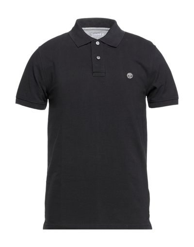 Shop Timberland Man Polo Shirt Black Size S Cotton