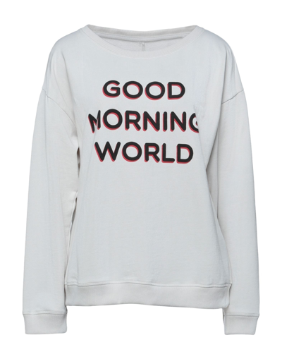 Shop Juvia Sweatshirts In Light Grey
