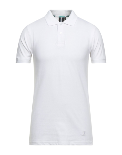 Shop Recycled Art World Man Polo Shirt White Size Xxl Cotton, Elastane
