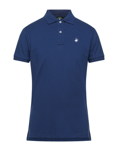 Shop Beverly Hills Polo Club Man Polo Shirt Blue Size M Cotton, Elastane