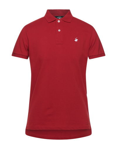 Shop Beverly Hills Polo Club Man Polo Shirt Red Size S Cotton, Elastane