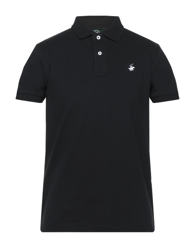 Shop Beverly Hills Polo Club Polo Shirts In Black