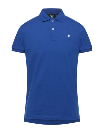 Shop Beverly Hills Polo Club Man Polo Shirt Bright Blue Size S Cotton, Elastane