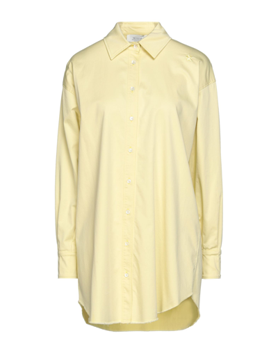 Shop The Editor Woman Shirt Yellow Size 2 Cotton
